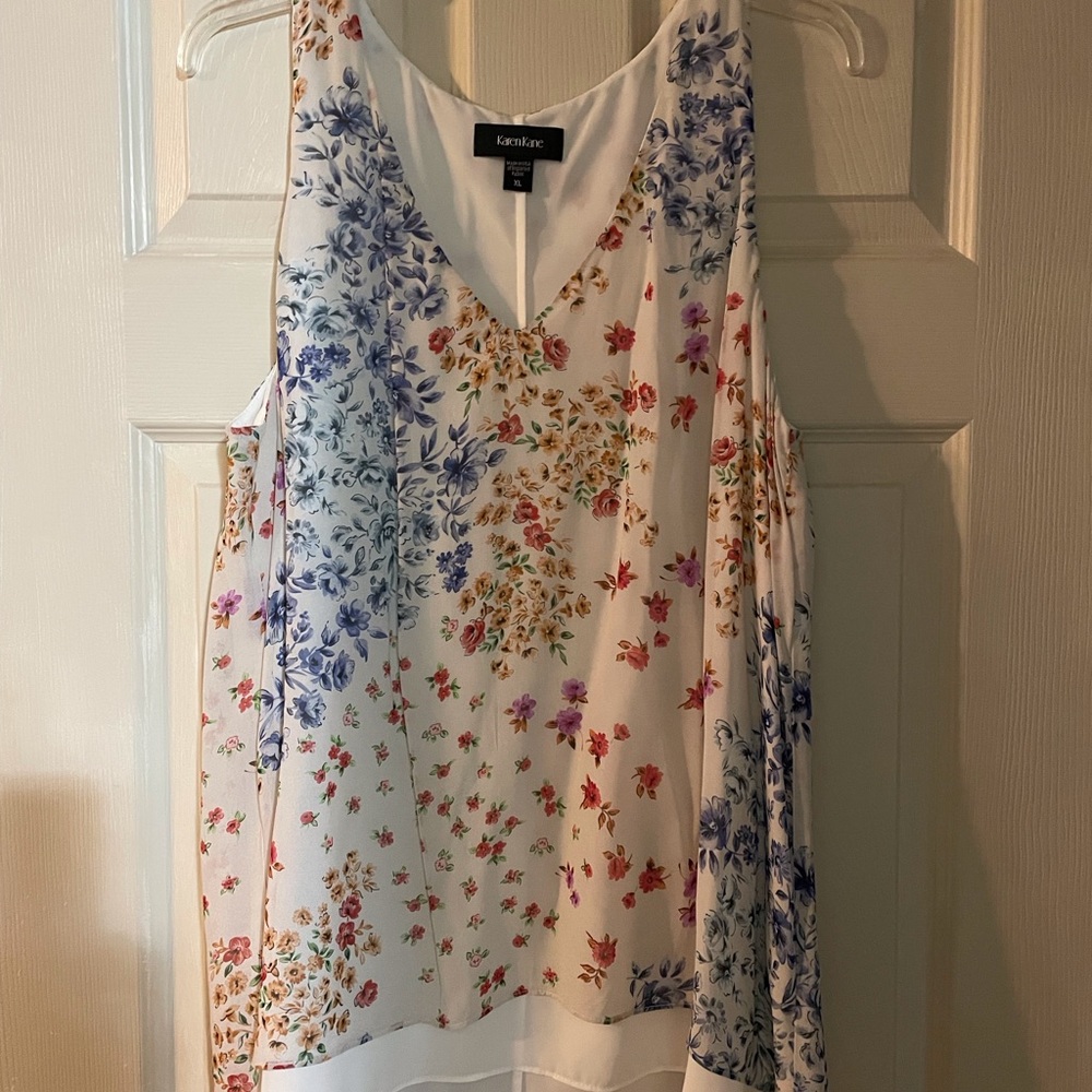 Karen Kane sleeveless blouse, XL